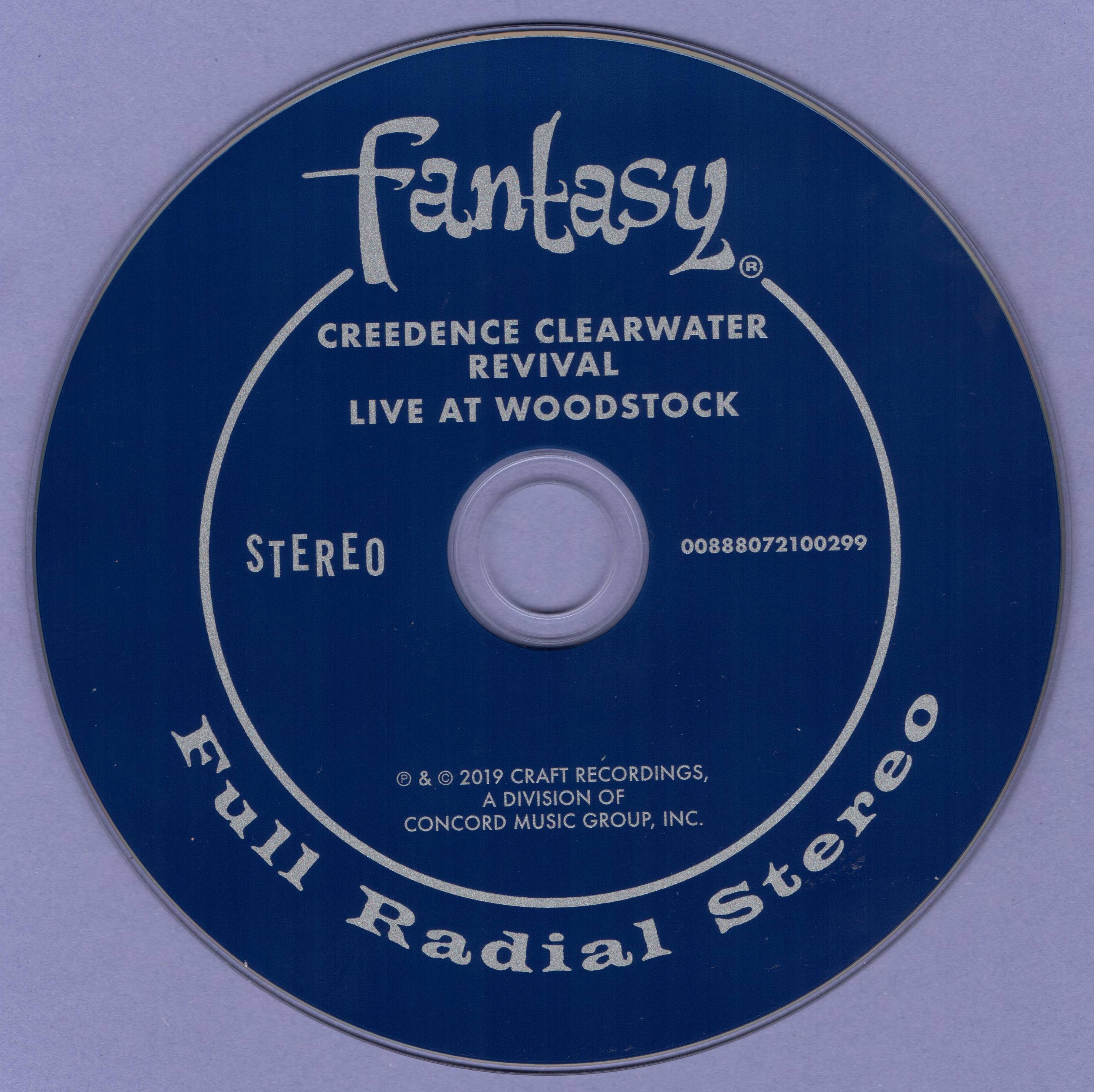 Creedence Clearwater Revival Live At Woodstock 1969 : CD